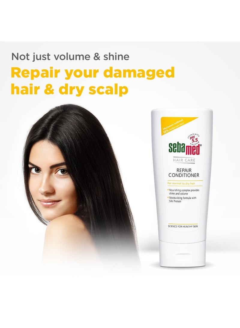 Hair Repair Conditioner | Ph5.5 I 88% 'Excellent Care' Results | Repairs Dry, Damaged Hair & Scalp | Moisturizing Formula Adds Shine & Volume Unscented, 200 Millilitre