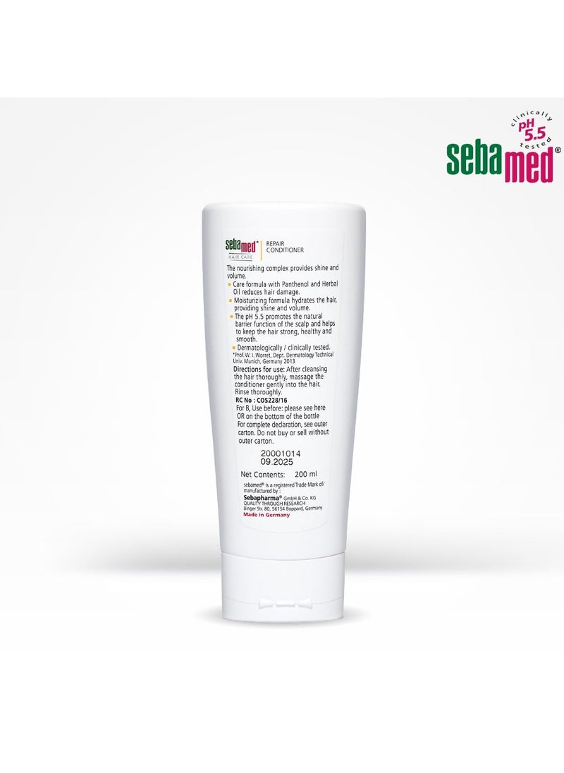 Hair Repair Conditioner | Ph5.5 I 88% 'Excellent Care' Results | Repairs Dry, Damaged Hair & Scalp | Moisturizing Formula Adds Shine & Volume Unscented, 200 Millilitre