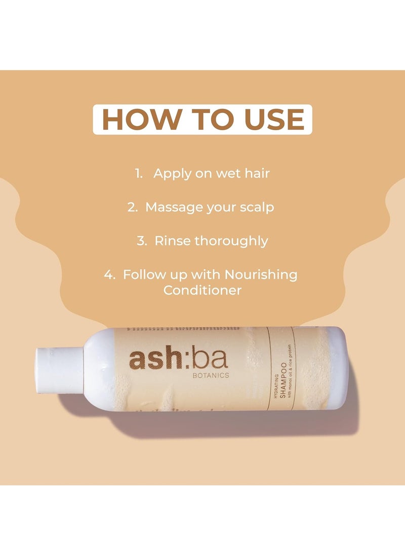 Hydrating Shampoo Straight,Wavy,Curly & Coily Hair|Curly Hair Shampoo Men & Women|Monoi Oil,Macadamia Oil,Green Tea Extract & Rice Protein|Hydrates,Balances Oil (Pack Of 1,237Ml)