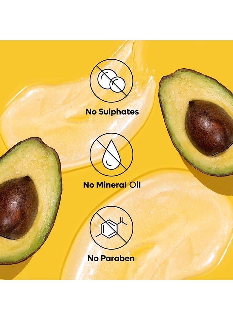 Damage Repair Shampoo with Moringa Oil & Avocado | Repairs Hair Damage | Paraben and Sulphate Free | Best Shampoo for Dry & Frizzy Hair (370ml)