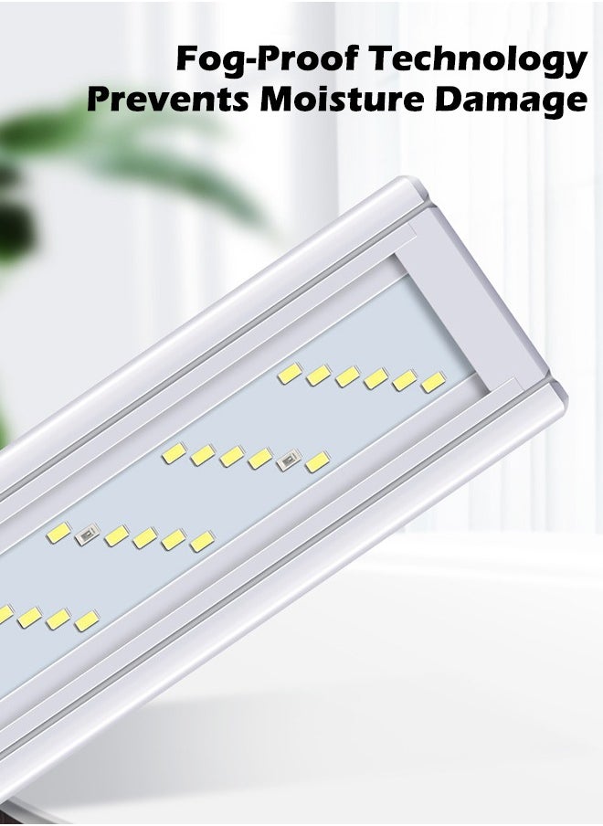 LED Aquarium Light, Full Spectrum Fish Tank Light Fresh Water Stable Extendable Brackets (30cm)