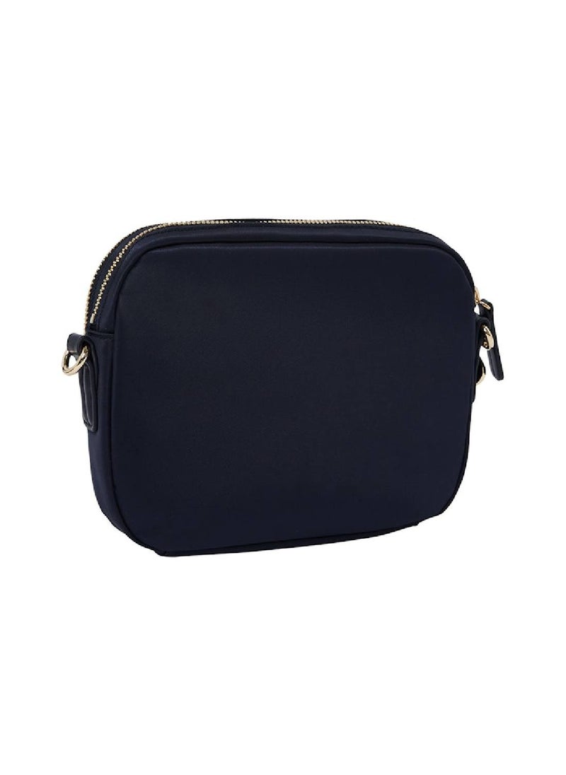 Women's TH Monogram Crossbody Camera Bag - Nylon, Blue