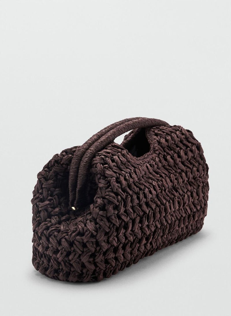 Natural Fiber Clutch Bag