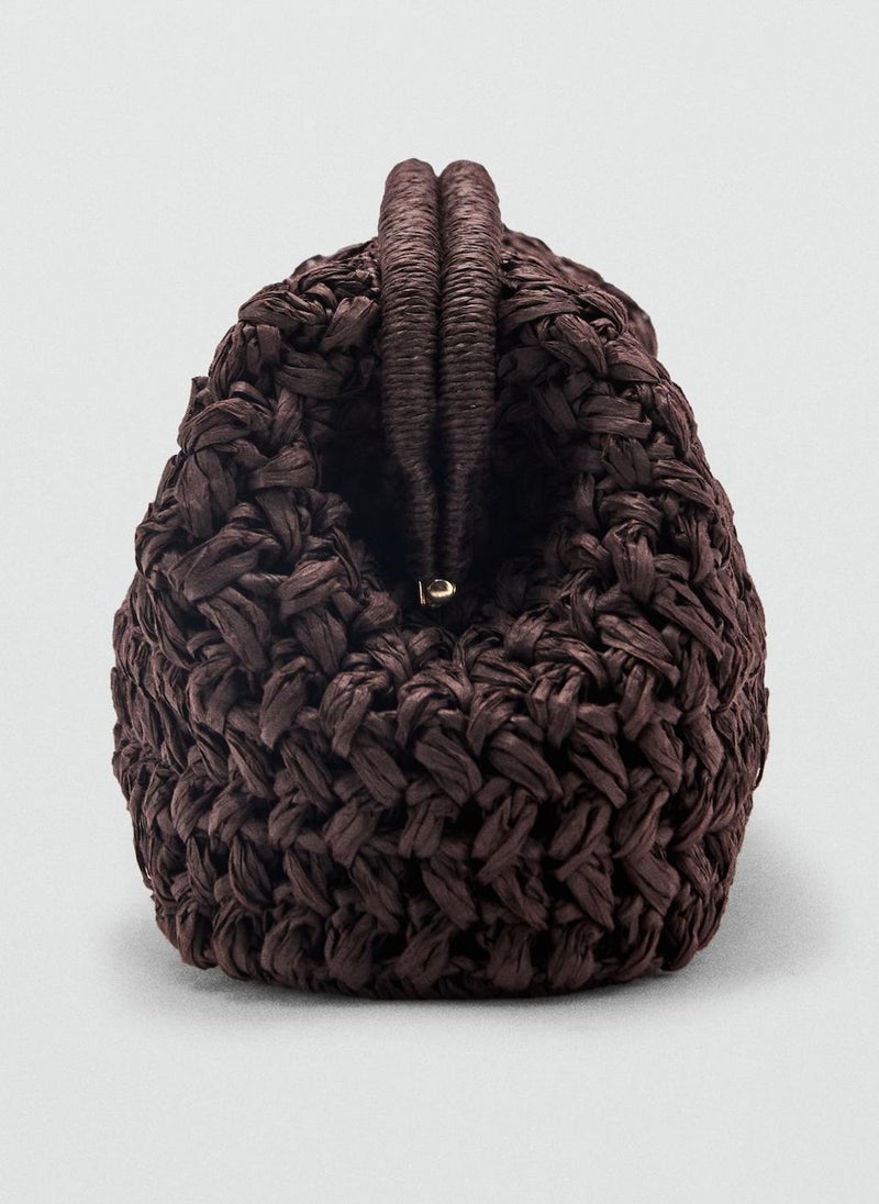 Natural Fiber Clutch Bag