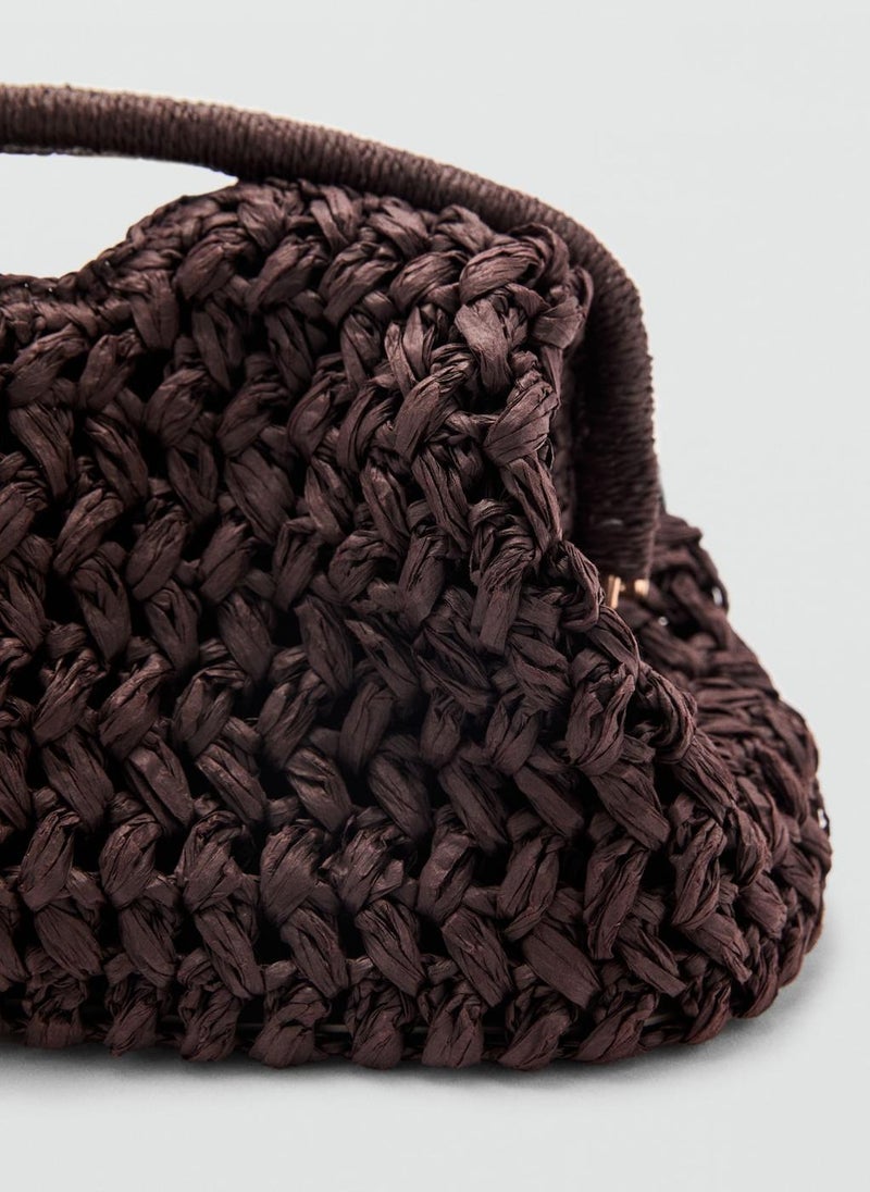 Natural Fiber Clutch Bag