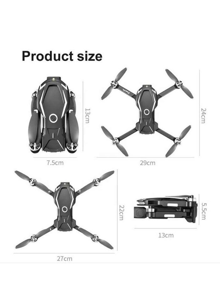 V888 Drone with 8K Ultra HD Camera -- Obstacle Avoidance, Optical Flow Positioning & Brushless Motor RC Quadcopter – Foldable Long-Range Drone with Real -Time FPV & Intelligent Flight Control
