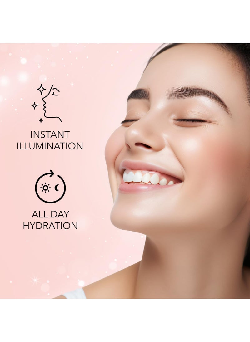 Strobe Cream - Rose Gold, 30ml | Primer + Highlighter + Moisturizer | Shea Butter & Hyaluronic Acid | Intense Hydration | Flawless Radiant Dewy Skin | Illuminating & Glowing Makeup Base
