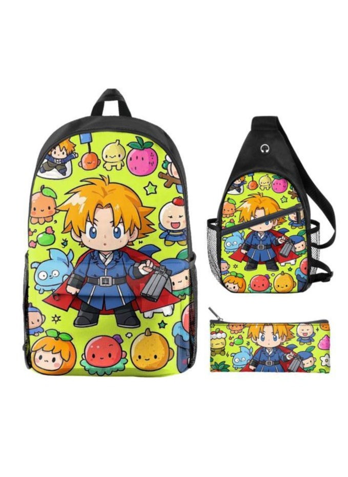Universal cartoon new three-piece schoolbag - 229