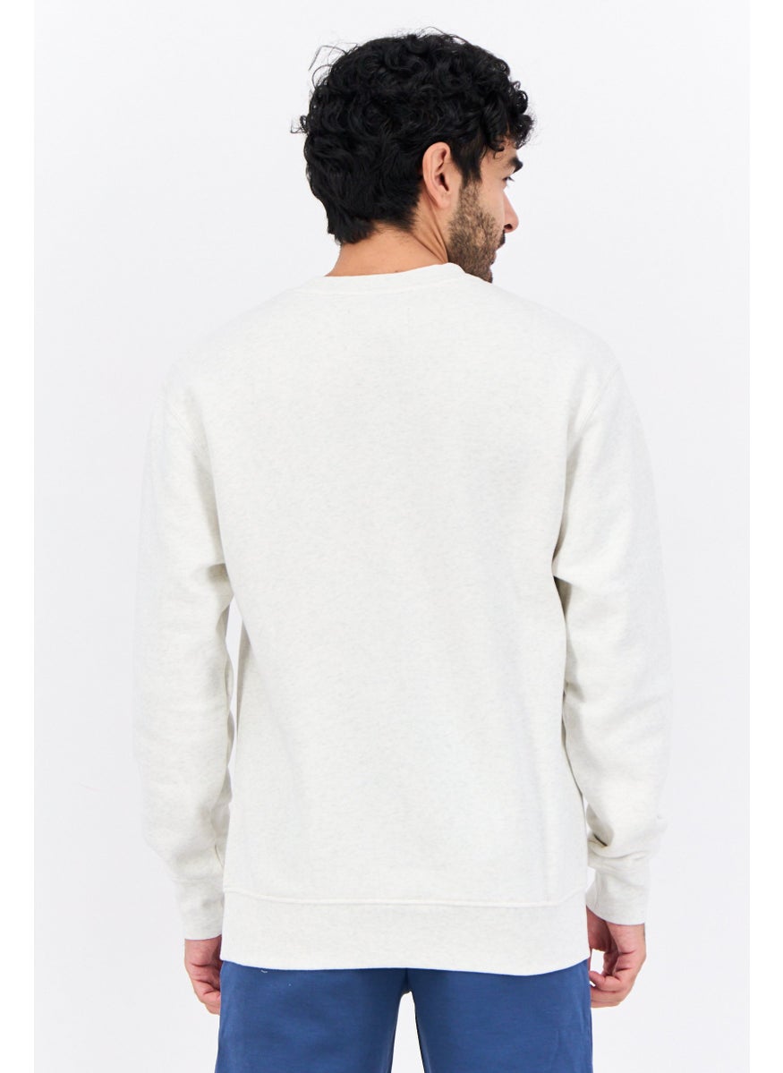 Men Sportswear Fit Outdoor Sweatshirt, Heather Grey