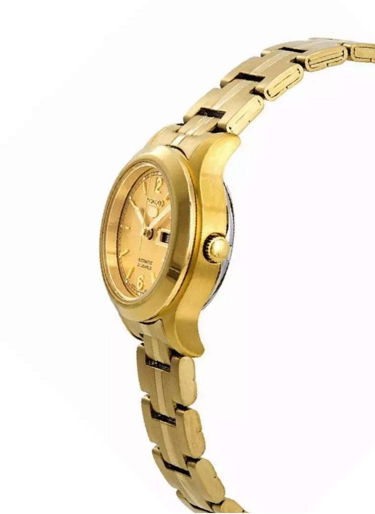 Seiko 5 Automatic Gold Stainless Steel Women's Watch SYME02K1