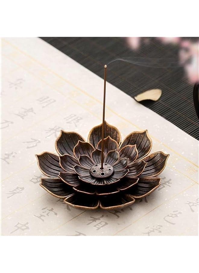 Incense Holder with Incense Stick Tray: Multi-Functional Incense Burner and Stick Holder Combo (Black)