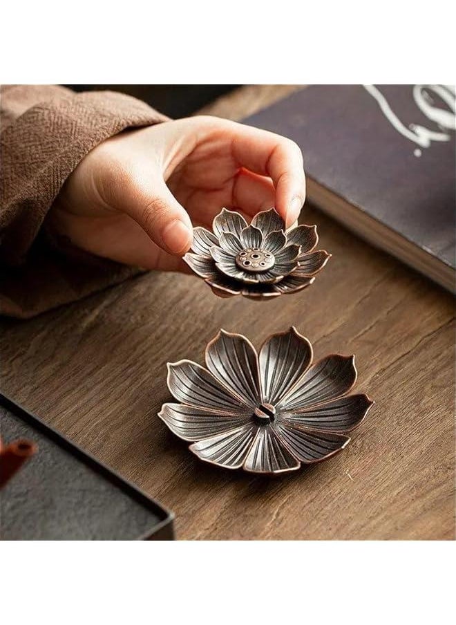 Incense Holder with Incense Stick Tray: Multi-Functional Incense Burner and Stick Holder Combo (Black)