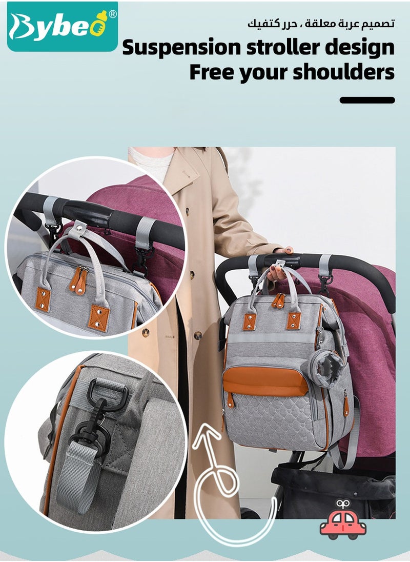 Diaper Bag Backpack, Nappy Bag Backpack, Baby Changing Bags, Multifunctional Travel Back Pack Maternity, Large Capacity, Waterproof and Stylish