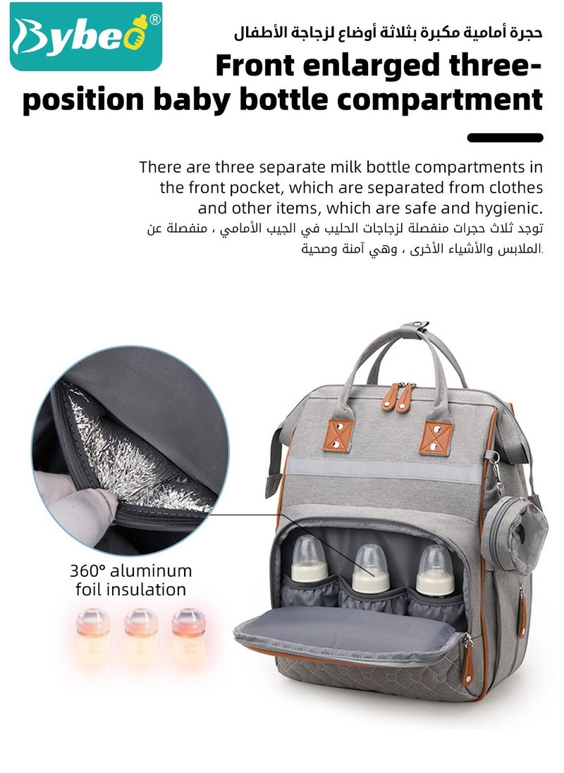 Diaper Bag Backpack, Nappy Bag Backpack, Baby Changing Bags, Multifunctional Travel Back Pack Maternity, Large Capacity, Waterproof and Stylish