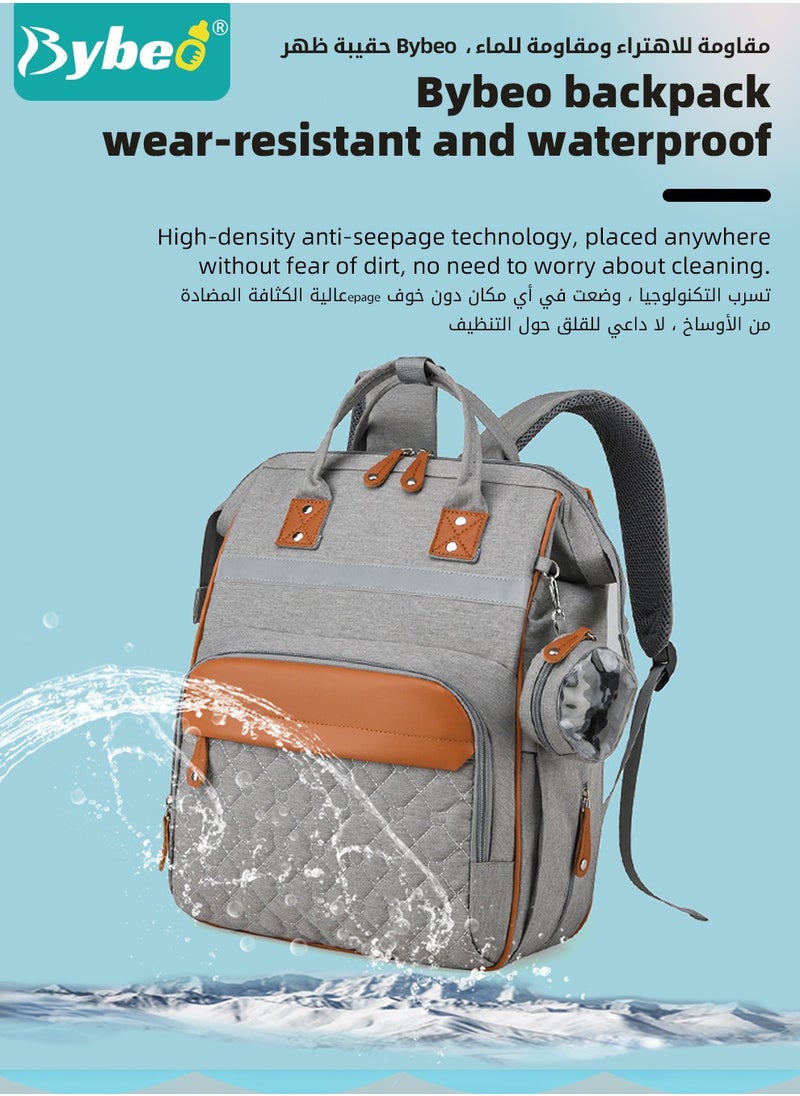 Diaper Bag Backpack, Nappy Bag Backpack, Baby Changing Bags, Multifunctional Travel Back Pack Maternity, Large Capacity, Waterproof and Stylish