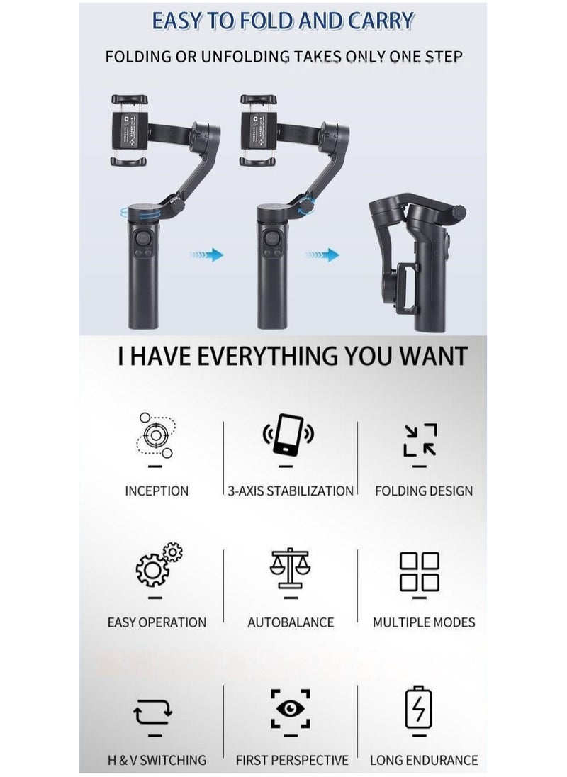 3-AXIS Phone Gimbal Stabilizer Smart Tracking