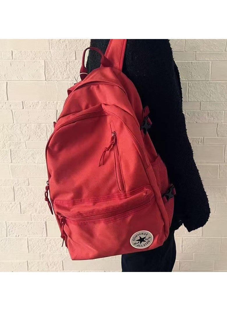 Converse Waterproof Canvas Backpack For Men and Women, Casual and Versatile, Student Net Bag, Travel Backpack 31*46*16CM