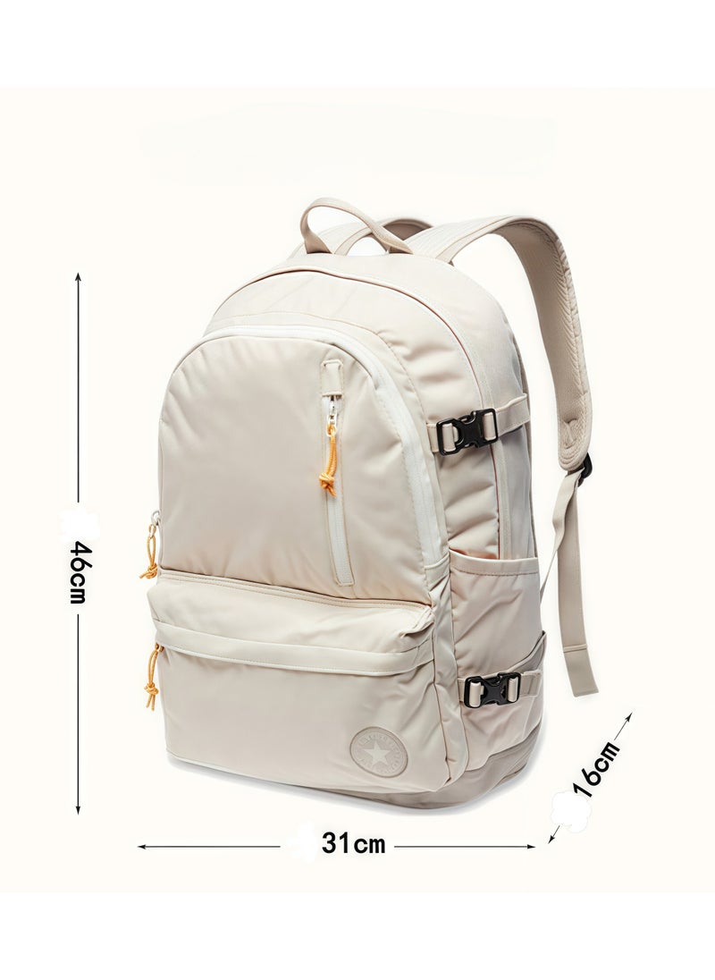 Converse Waterproof Canvas Backpack For Men and Women, Casual and Versatile, Student Net Bag, Travel Backpack 31*46*16CM