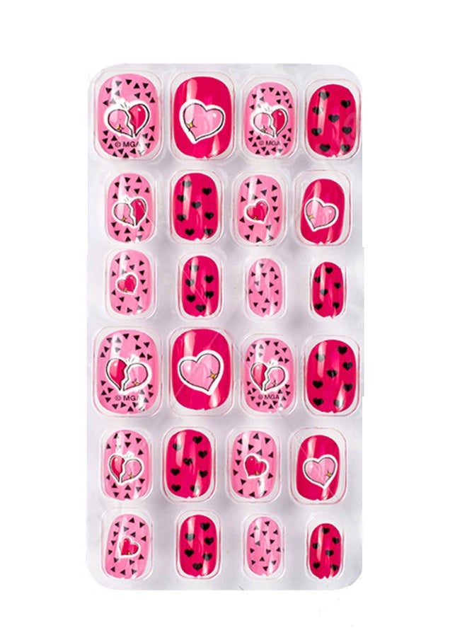 Nail Stickers —False Nails Multicolour,120Pcs 5 Days Cute Design Nail Tips for Children Press On False Nails Set Manicure DIY
