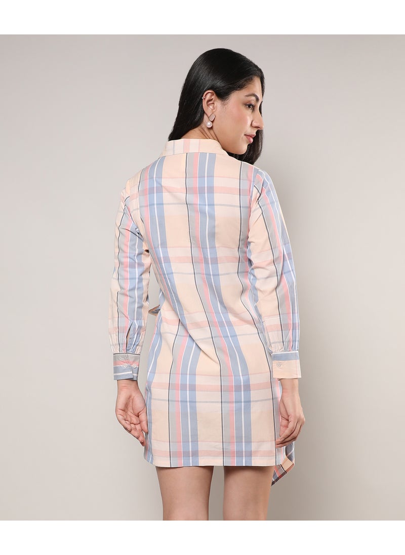 Plaid Shirtwaist Dress
