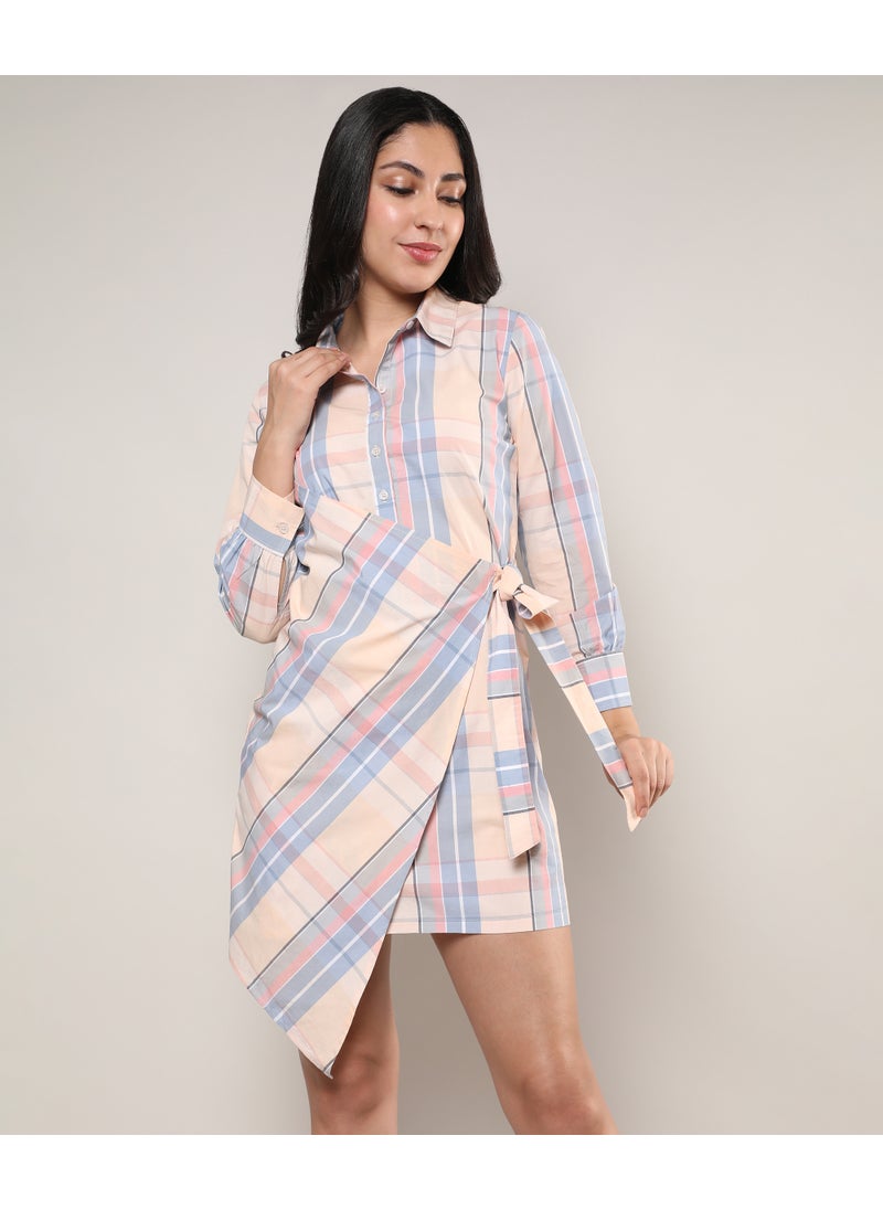 Plaid Shirtwaist Dress