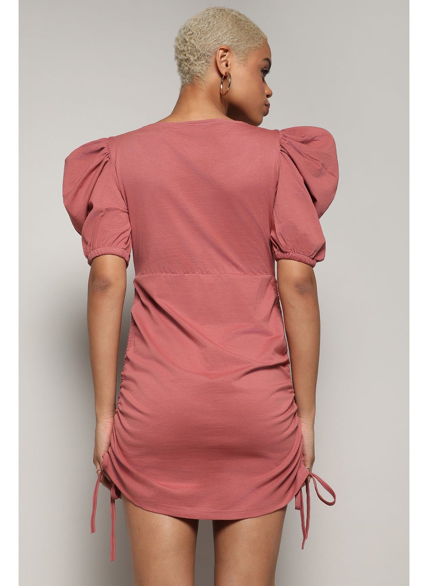 Ruched Mini Dress