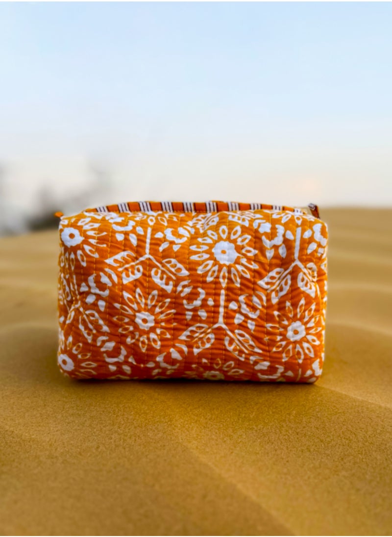 TohfaLuxe Zia Handmade Block Printed Pouch