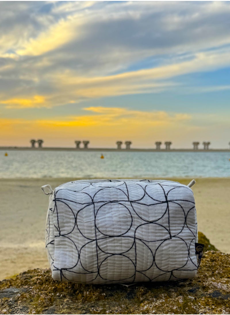 TohfaLuxe Hana Handmade Block Printed Pouch