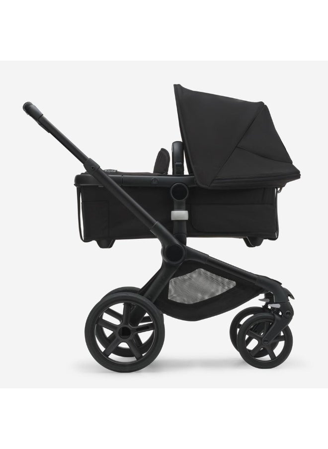 Fox 5 All - Terrain Stroller, 2 - In - 1 Baby Stroller With Full Suspension, Easy Fold, Spacious Bassinet, Extendable Toddler Seat, One - Handed Maneuver Ability (Midnight Black)