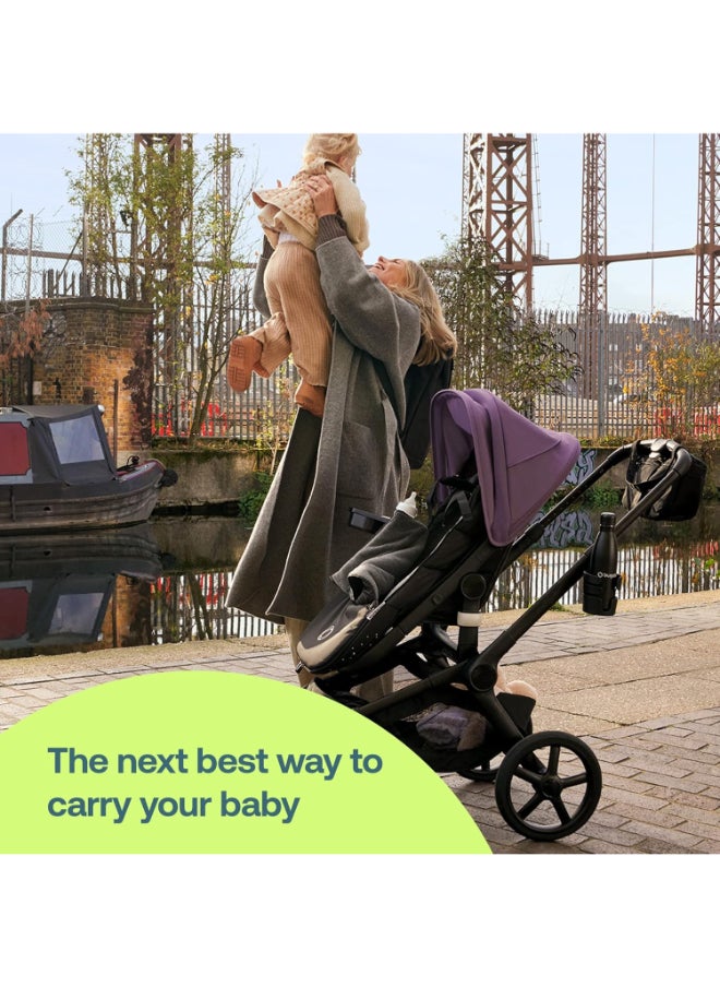 Fox 5 All - Terrain Stroller, 2 - In - 1 Baby Stroller With Full Suspension, Easy Fold, Spacious Bassinet, Extendable Toddler Seat, One - Handed Maneuver Ability (Midnight Black)