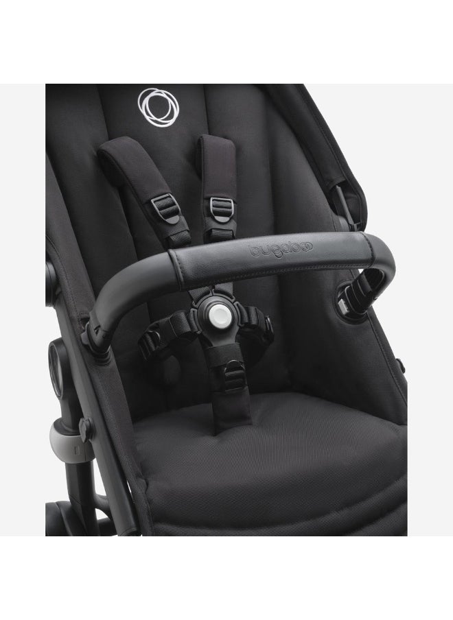 Fox 5 All - Terrain Stroller, 2 - In - 1 Baby Stroller With Full Suspension, Easy Fold, Spacious Bassinet, Extendable Toddler Seat, One - Handed Maneuver Ability (Midnight Black)