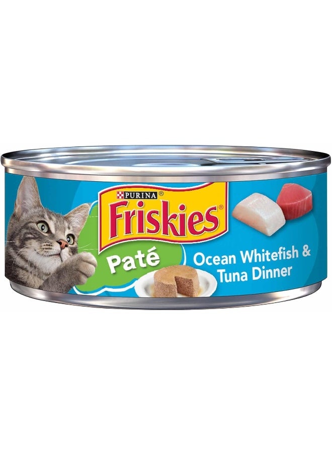 Friskies Purina Pate Ocean Whitefish, 156g (Pack of 24 Cans) Yellow