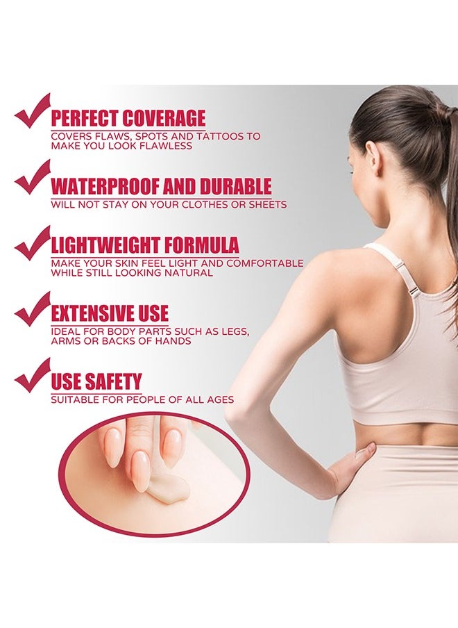 Body Makeup Foundation-Coverage Perfector Tatoo Concealer Waterproof Covering Body Tattoo Scars 100ml