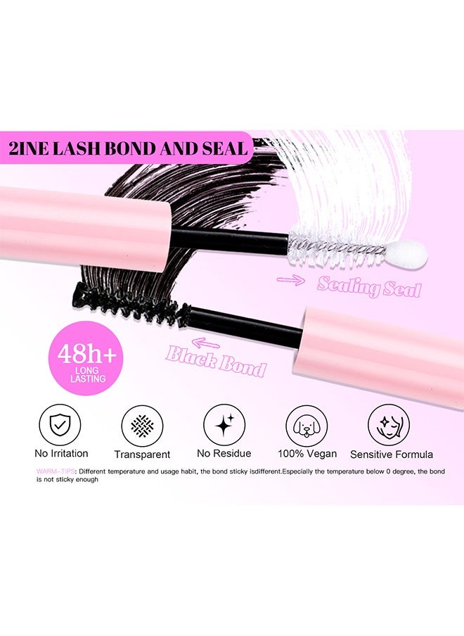 Diy False Eyelashes—4 Styles DIY Eyelash Extension Kit, Segmented Corner Lashes 404 Lash Clusters, Mixed Eyelash Extension Lashes Cluster, Natural C Curl Eyelash Set, Brush Like Thick Eyelashes