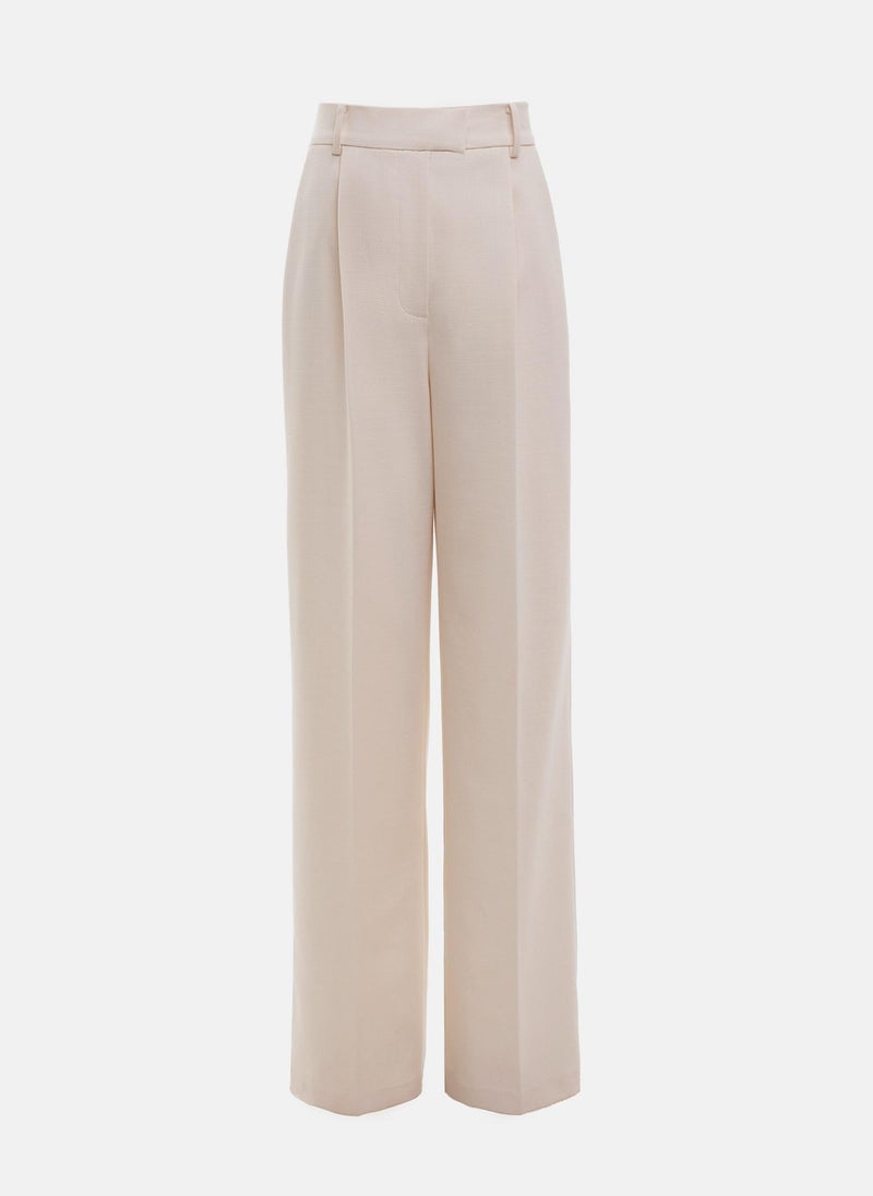 Textured palazzo trousers