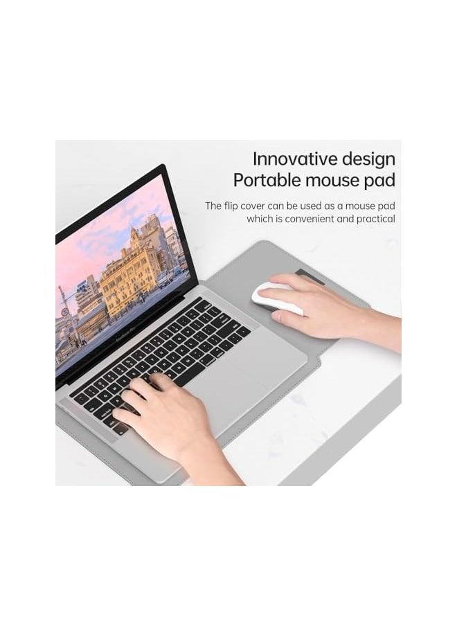 Laptop Sleeve Bag, Compatible with MacBook 12 inch, Compatible with MacBook Air 11 Inch Case Model A1370 A1465-Mac Air 11.6inch, Leather Case with Small Bag Tabl, Tablet Bags Case, Gray