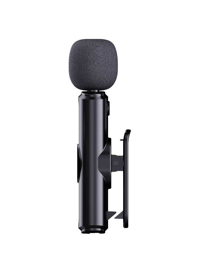 GM-79X Single Microphone with 3-Level Noise Cancelation / LED Display / Real Time Monitoring/ Ultra Low Delay / 360 degree Omnidirectional / Type-C / AUX / Lightning - Black