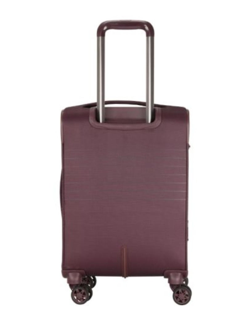 FORNAX SPINNER SOFT TROLLEY EXPANDABLE TSA 66 CM RAISIN RED