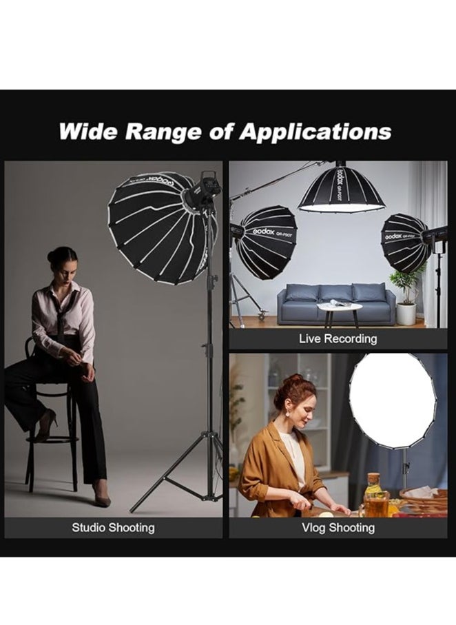 Godox QR-P120T Quick Release Parabolic Softbox with Bowens Mount – 120cm