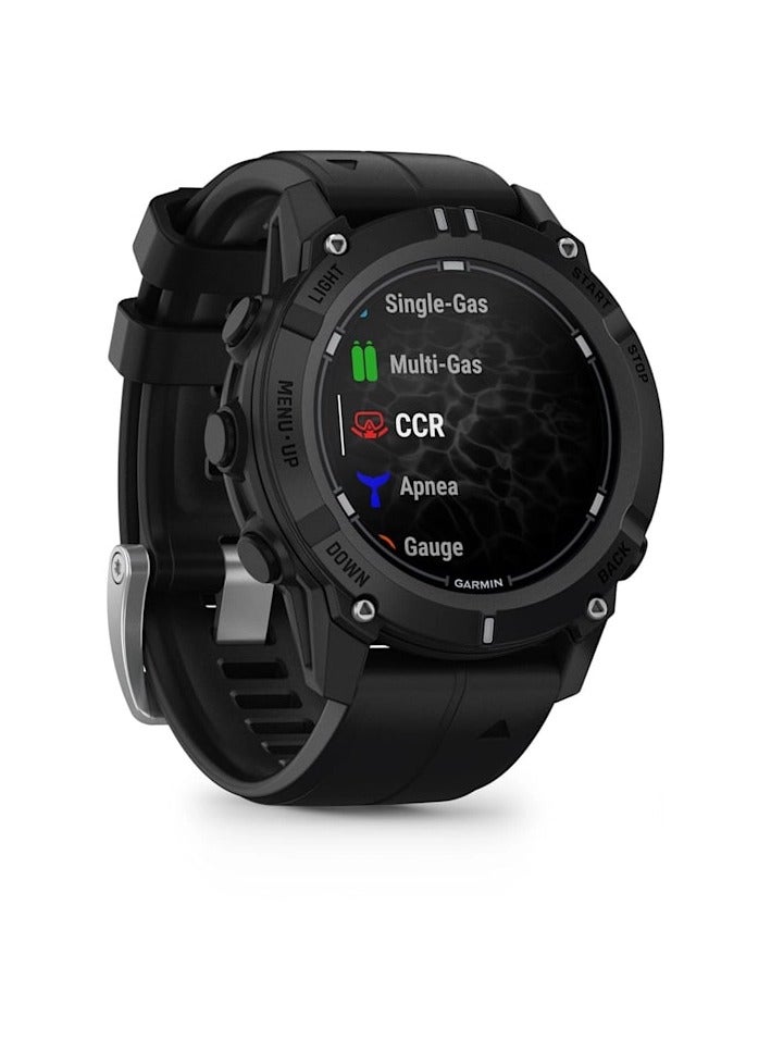 Descent G2 - 45MM With Silicone Band Black
