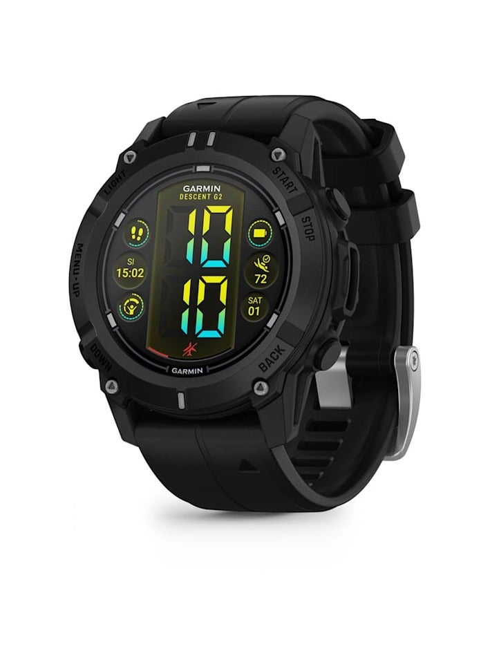 Descent G2 - 45MM With Silicone Band Black