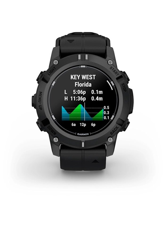 Descent G2 - 45MM With Silicone Band Black