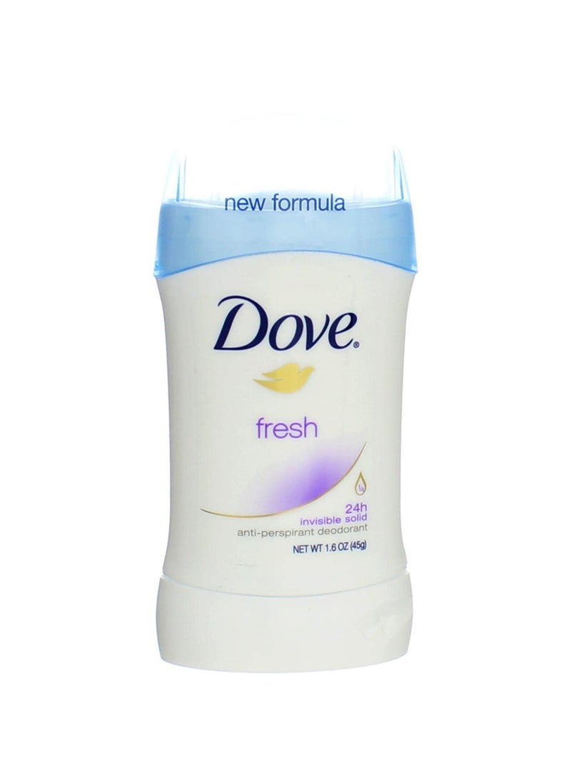 Dove Anti-Perspirant Deodorant Invisible Solid Fresh 1.60 oz (Pack of 5)