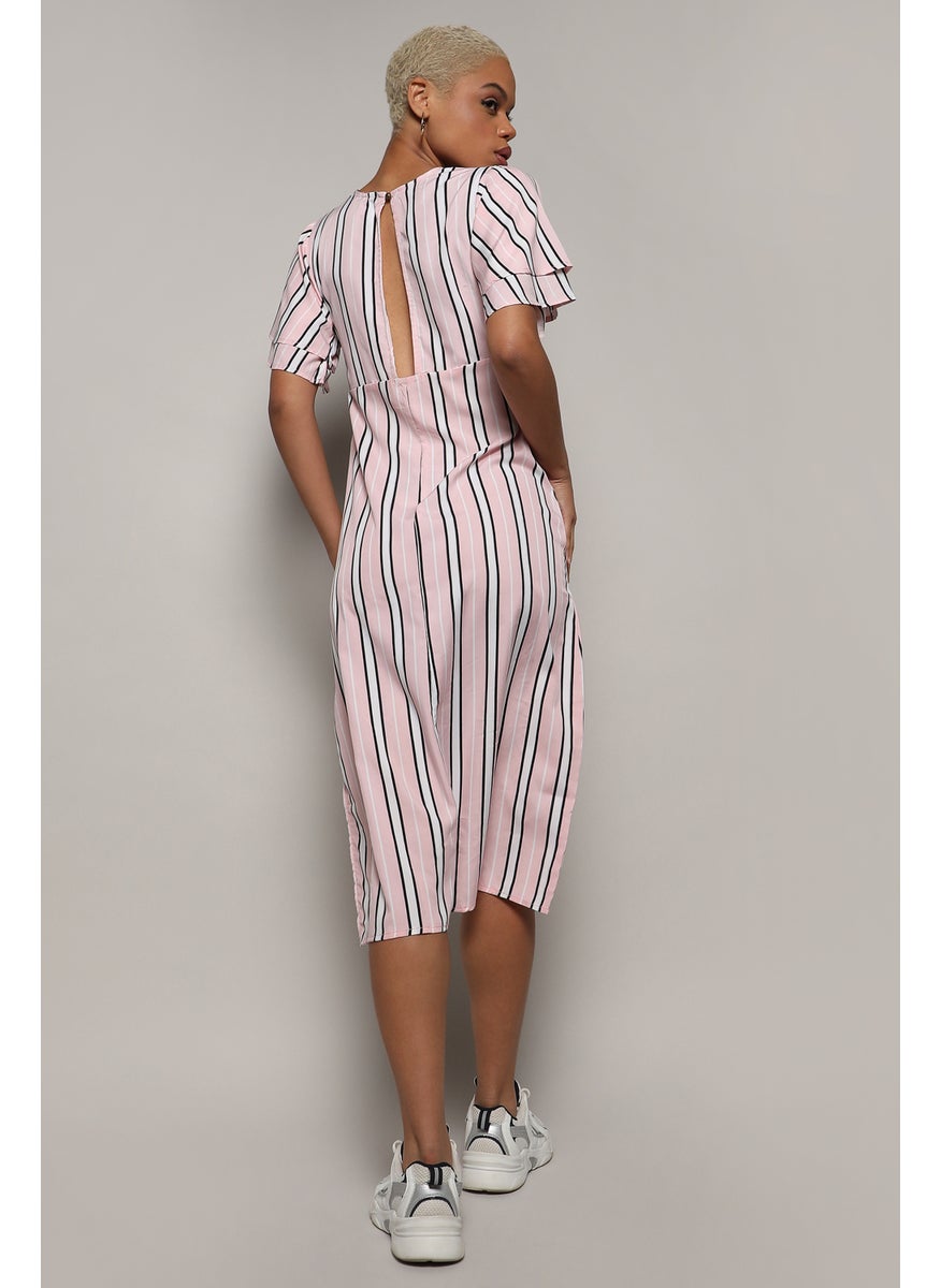 Striped Empire Dress