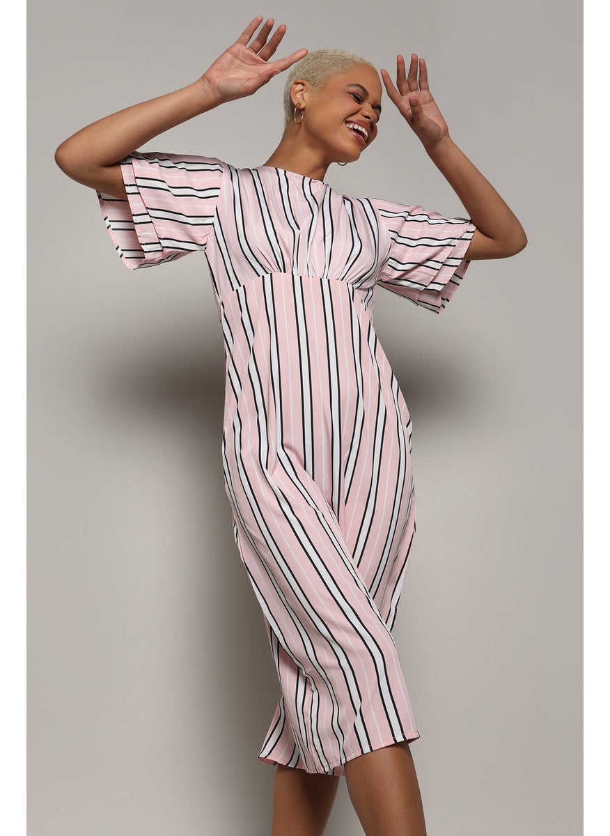 Striped Empire Dress