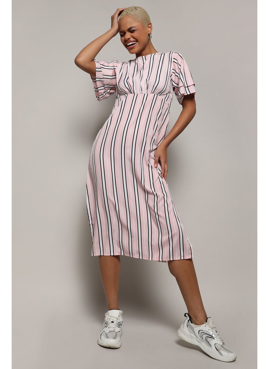 Striped Empire Dress