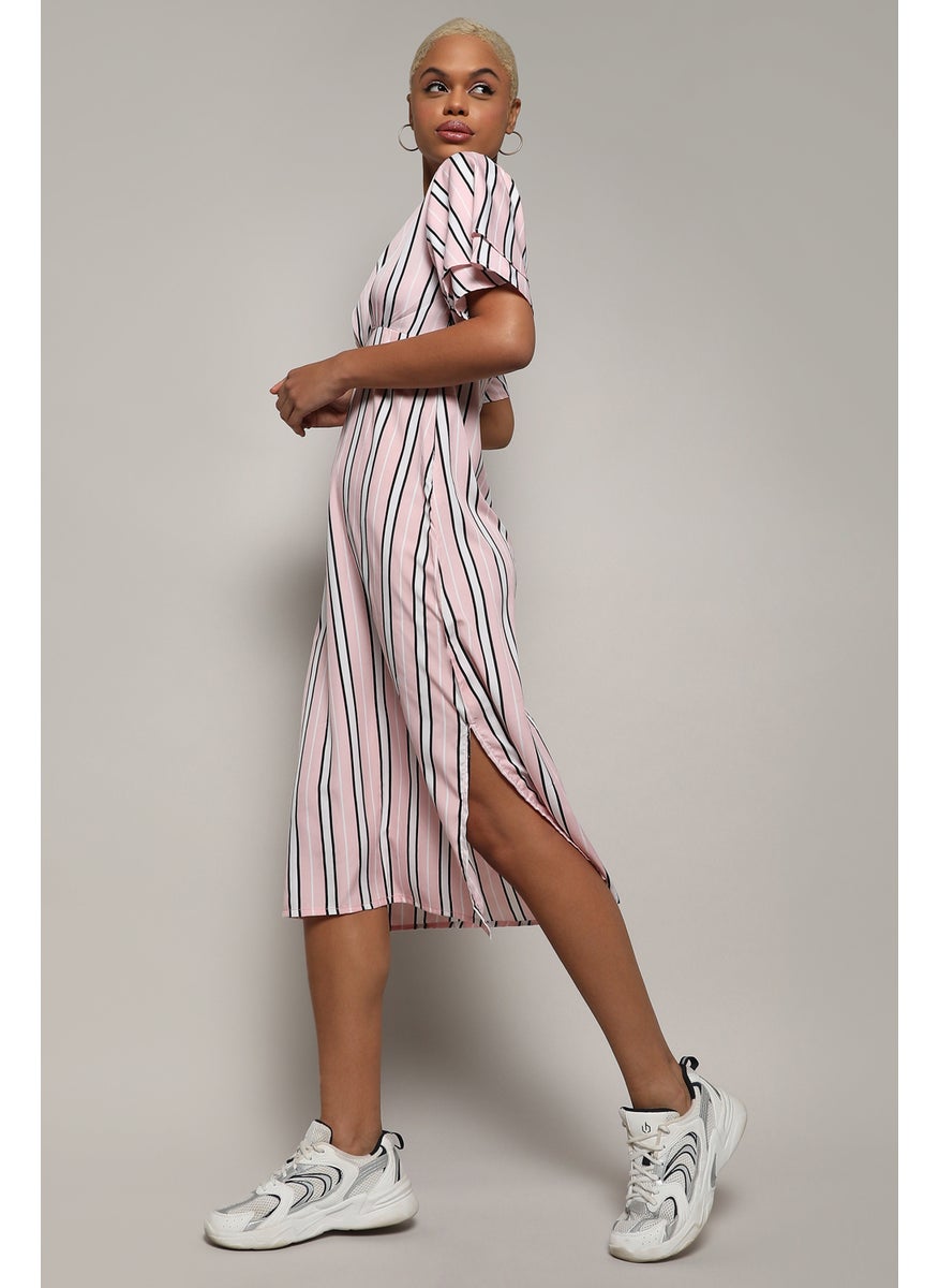 Striped Empire Dress