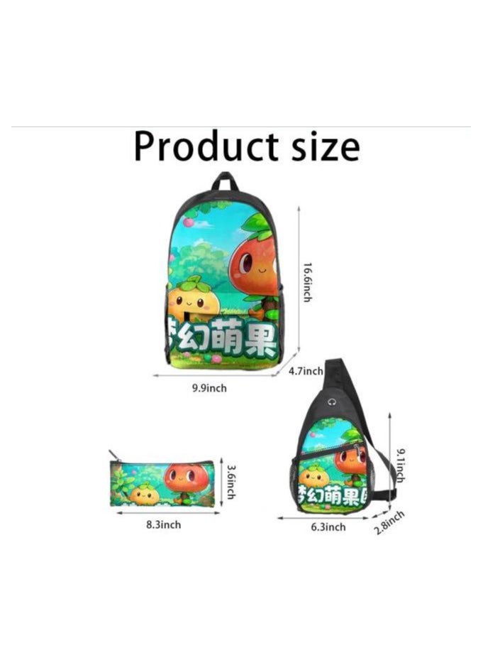 Universal cartoon new three-piece schoolbag - 1081