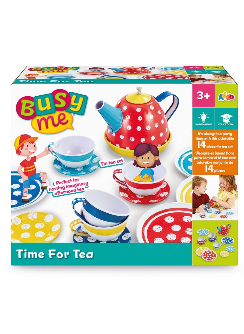 Addo Busy Me Time for Tea Set | Interactive Playset | Imaginative Play | Role Play  | Pretend Play | Gift for Kids and Toddlers