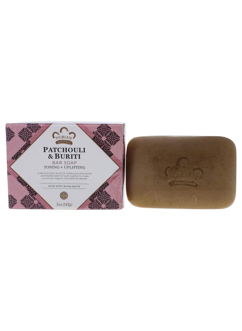 Nubian Heritage Patchouli and Buriti Bar Soap 5 Ounce
